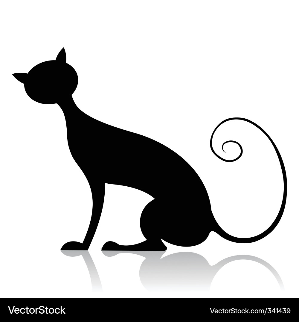 Кошка силуэт