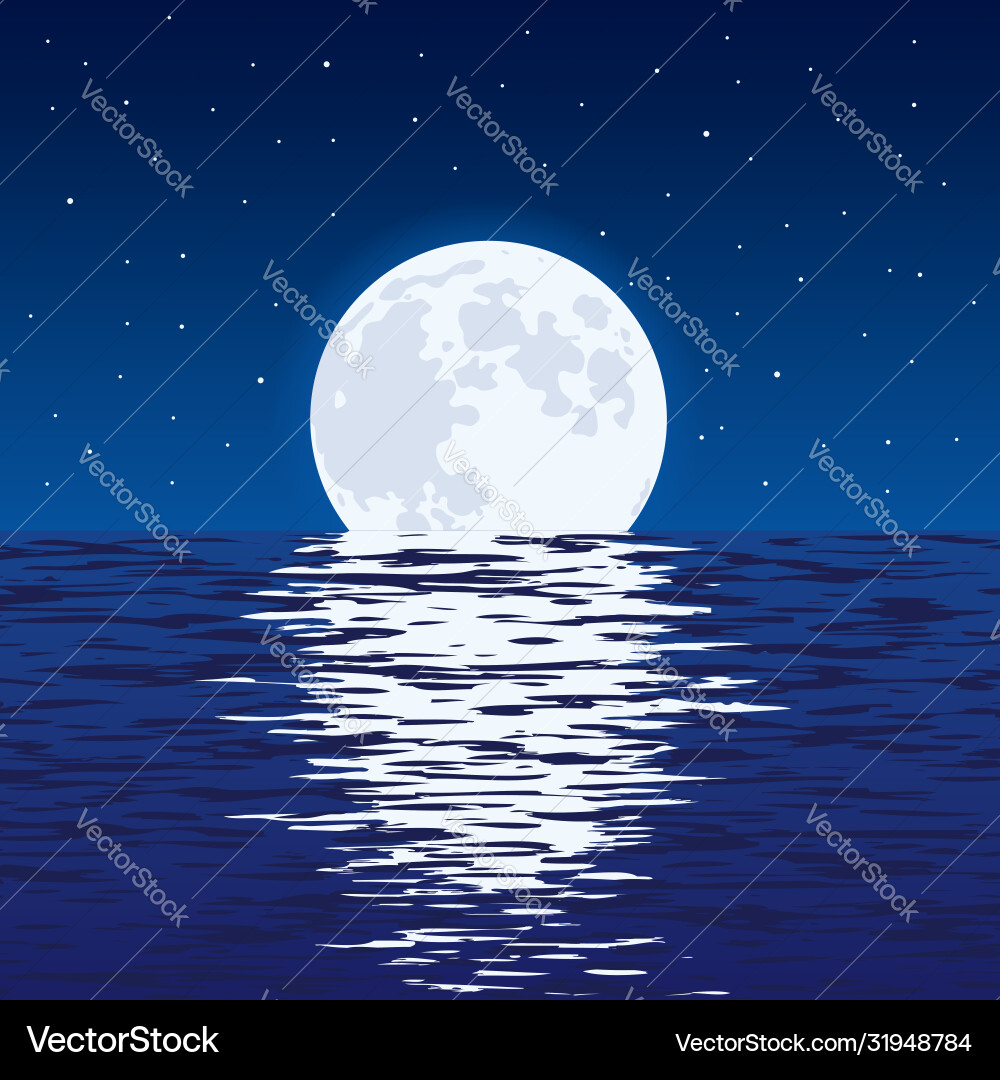 Как называется отражение луны на водной глади