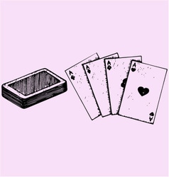 Gambling sketch vector by kreatiw - Image #926455 - VectorStock