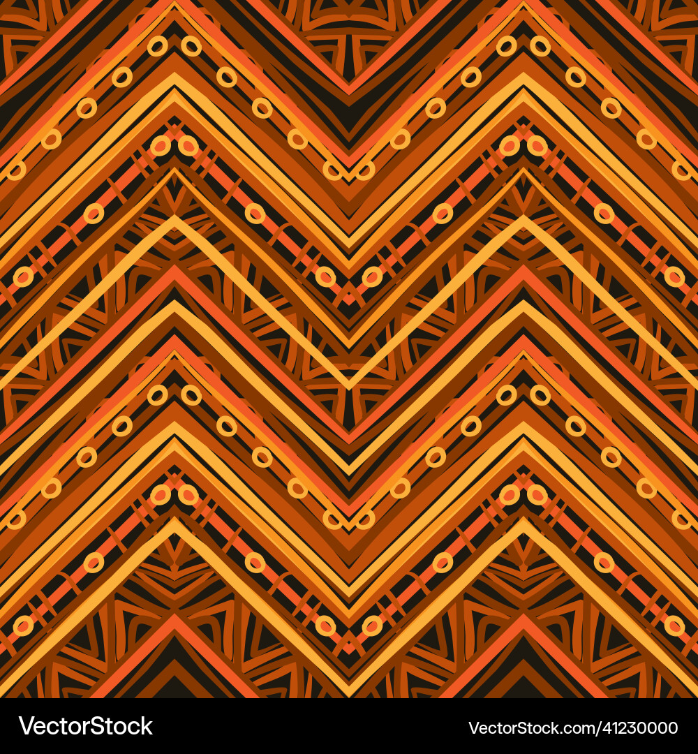 Ethnic zigzag pattern in retro colors seamless Ethnic zigzag pattern in retro colors seamless vector image