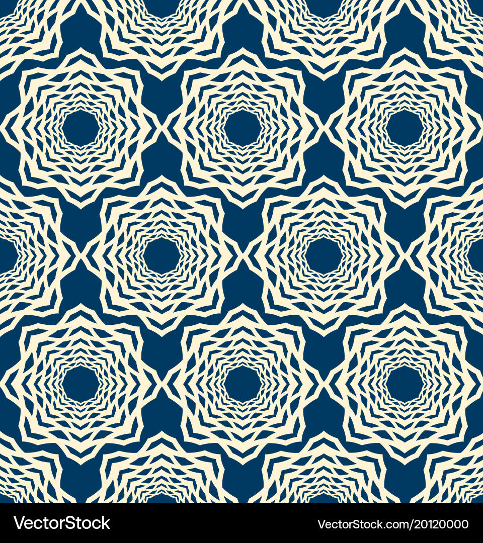 Lace seamless pattern with symmetry elements Vector Image