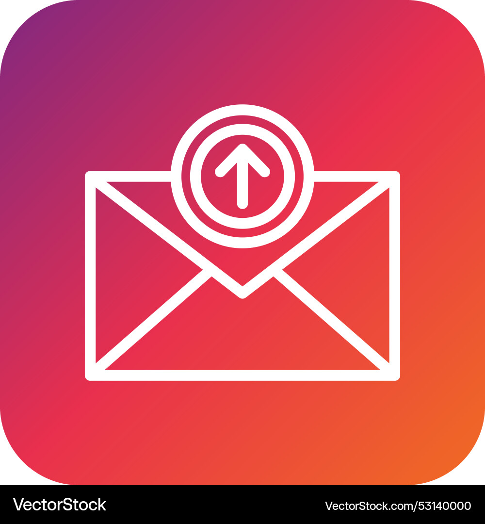 Send mail icon design vector image