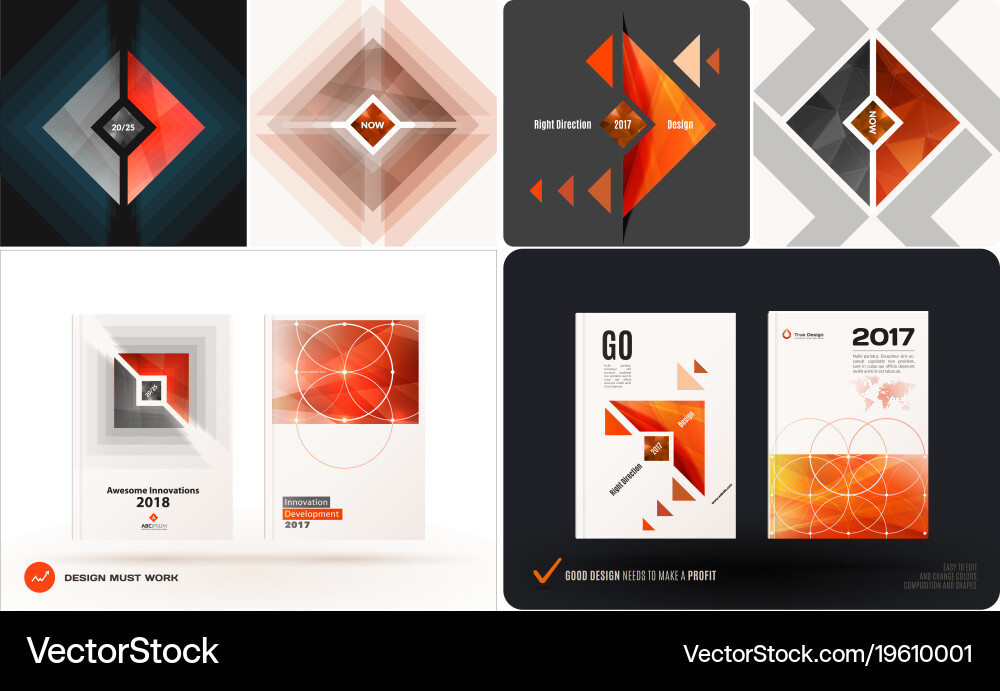 Abstract design elements for graphic layout Vector Image