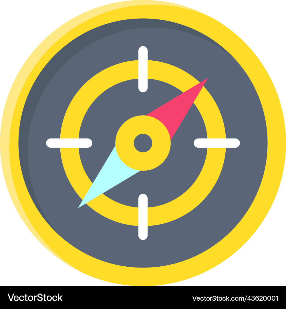 Compass icon location map and navigation vector image