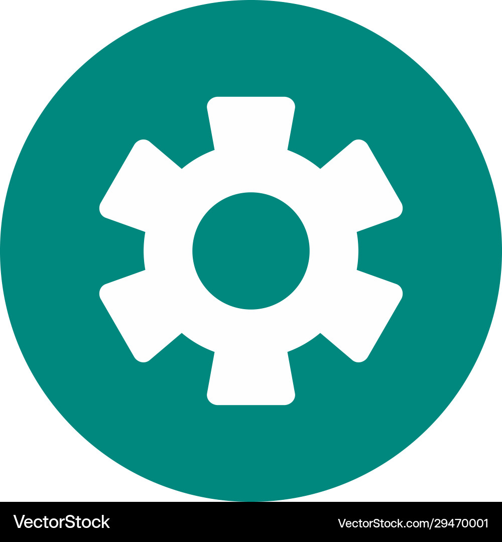 Configure icon isolated on background Vector Image
