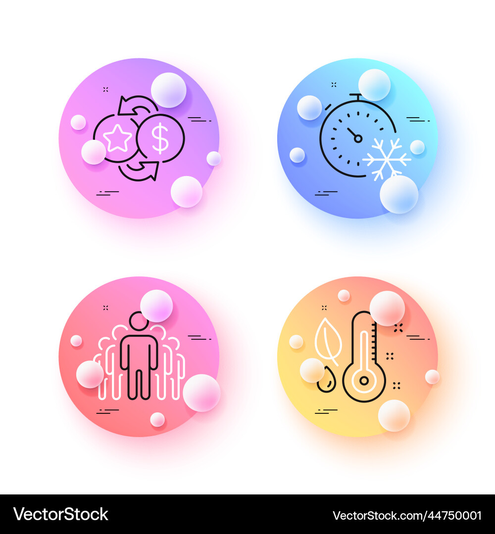 Freezing timer loyalty points and group minimal Vector Image
