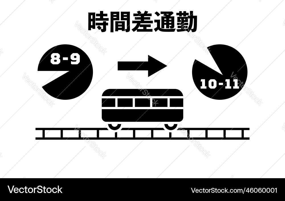 Icon that recommends time commuting - translation Icon that recommends time commuting - translation Vector Image