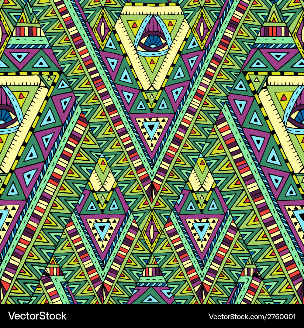 Seamless pattern with geometric elements vector image