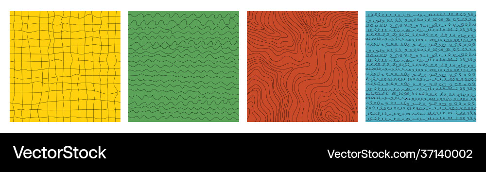 A set linear patterns abstract backgrounds A set linear patterns abstract backgrounds Vector Image