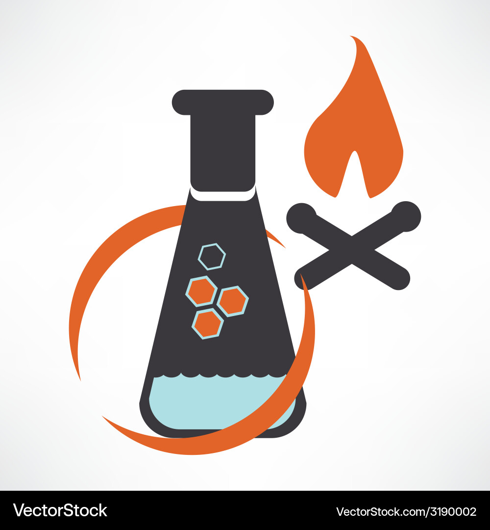 A symbolic representation of the molecule Vector Image