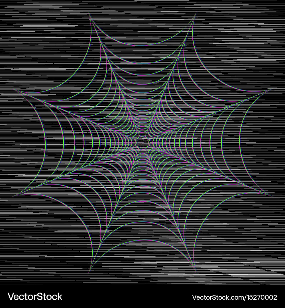 Abstract cobweb on dark background Vector Image