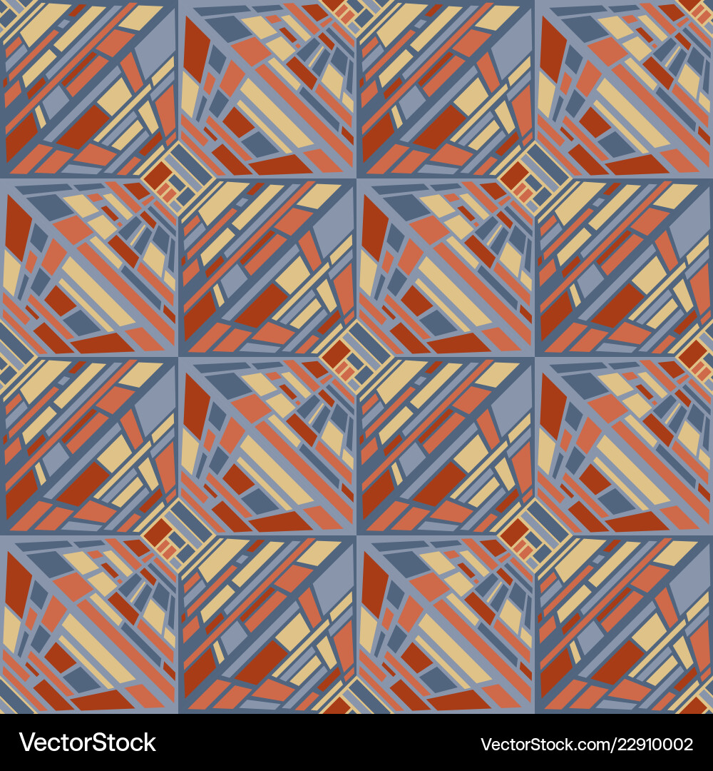 Abstract seamless op art pattern color pop Abstract seamless op art pattern color pop vector image