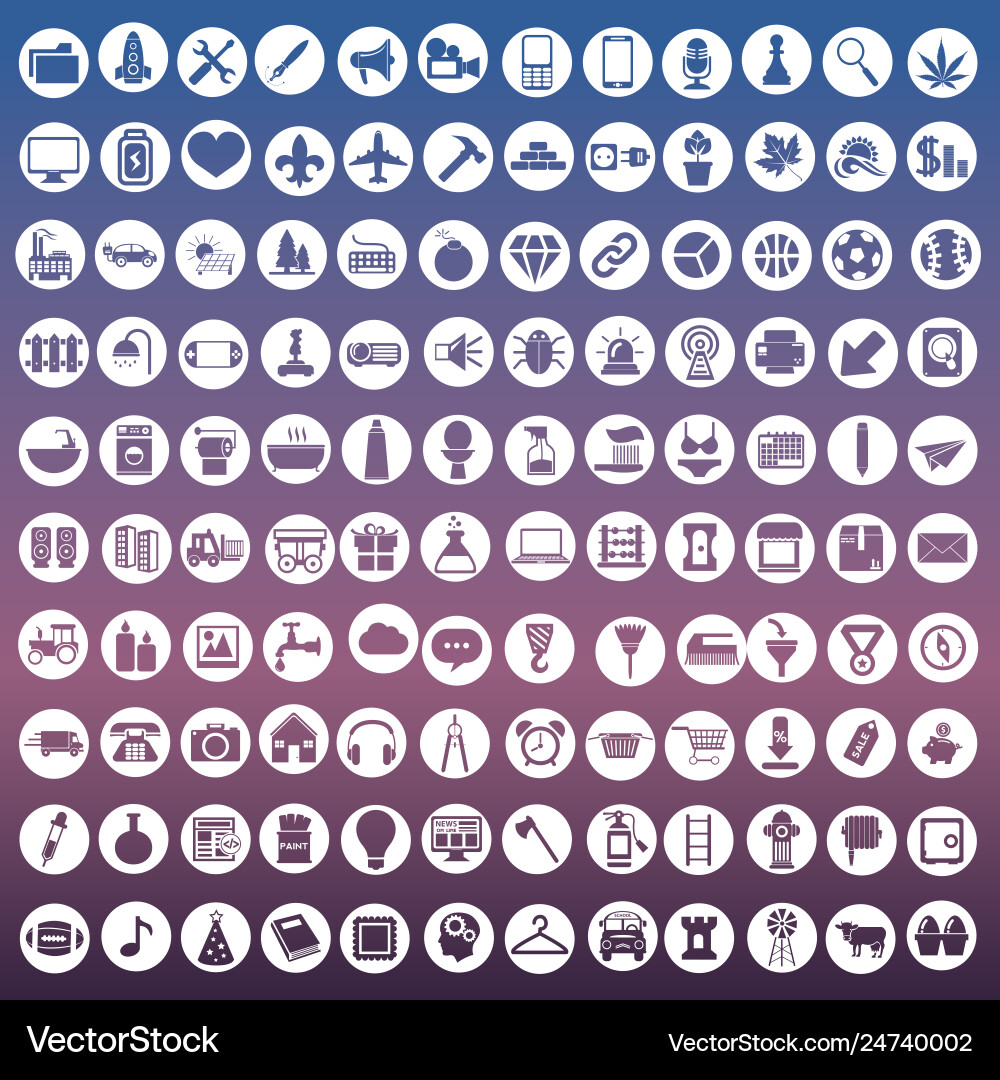 Application web icons set in flat design Application web icons set in flat design vector image