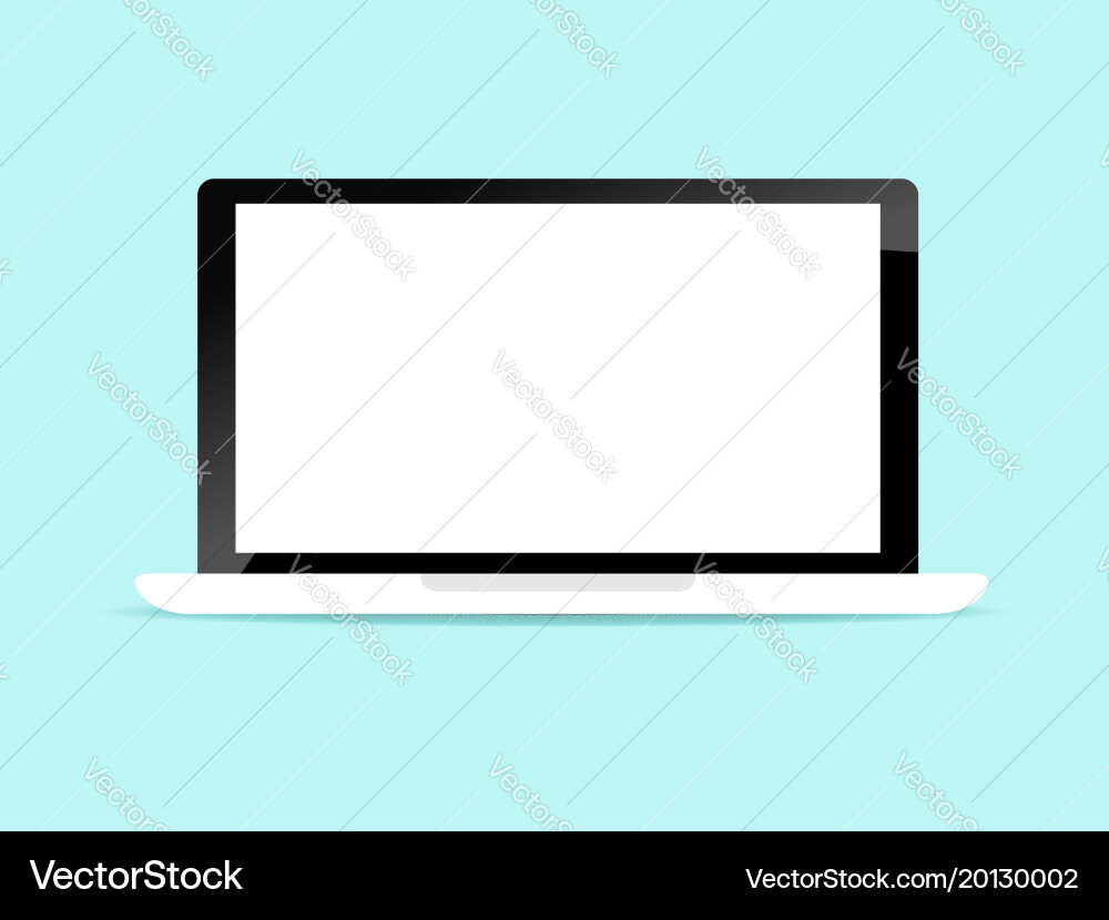 Blank Computer Backdrop Blank display laptop background Royalty Free Vector Image