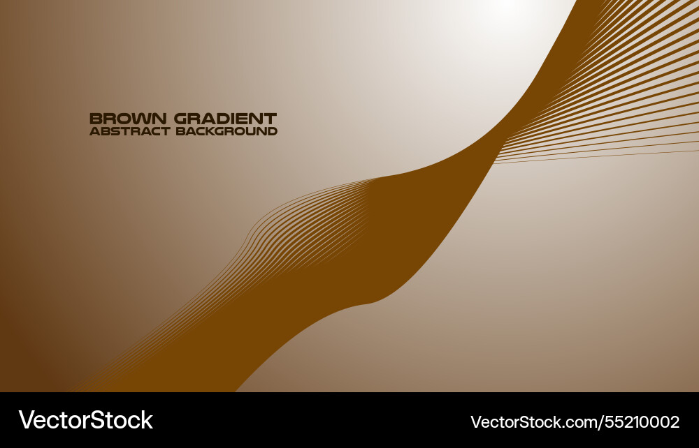 Brown gradient with curve line abstract Brown gradient with curve line abstract Vector Image
