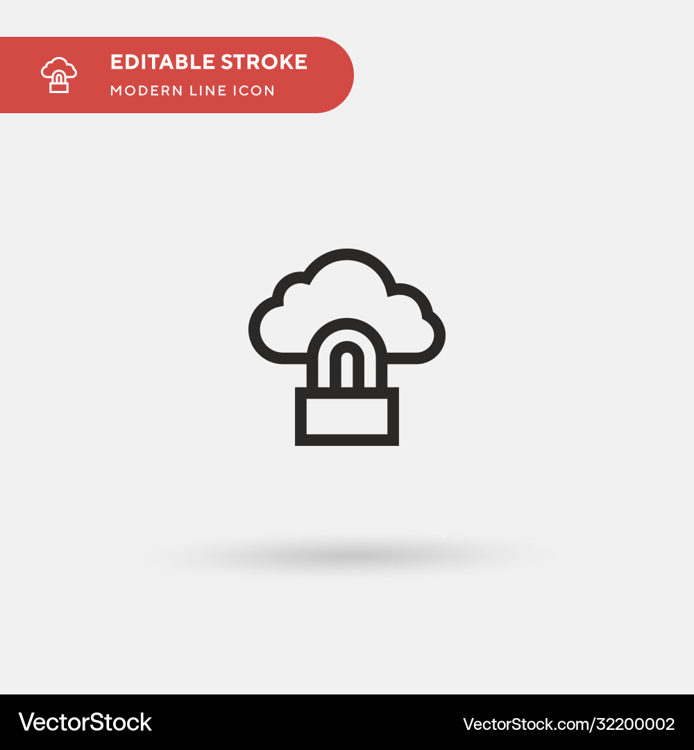 Cloud computing simple icon vector image