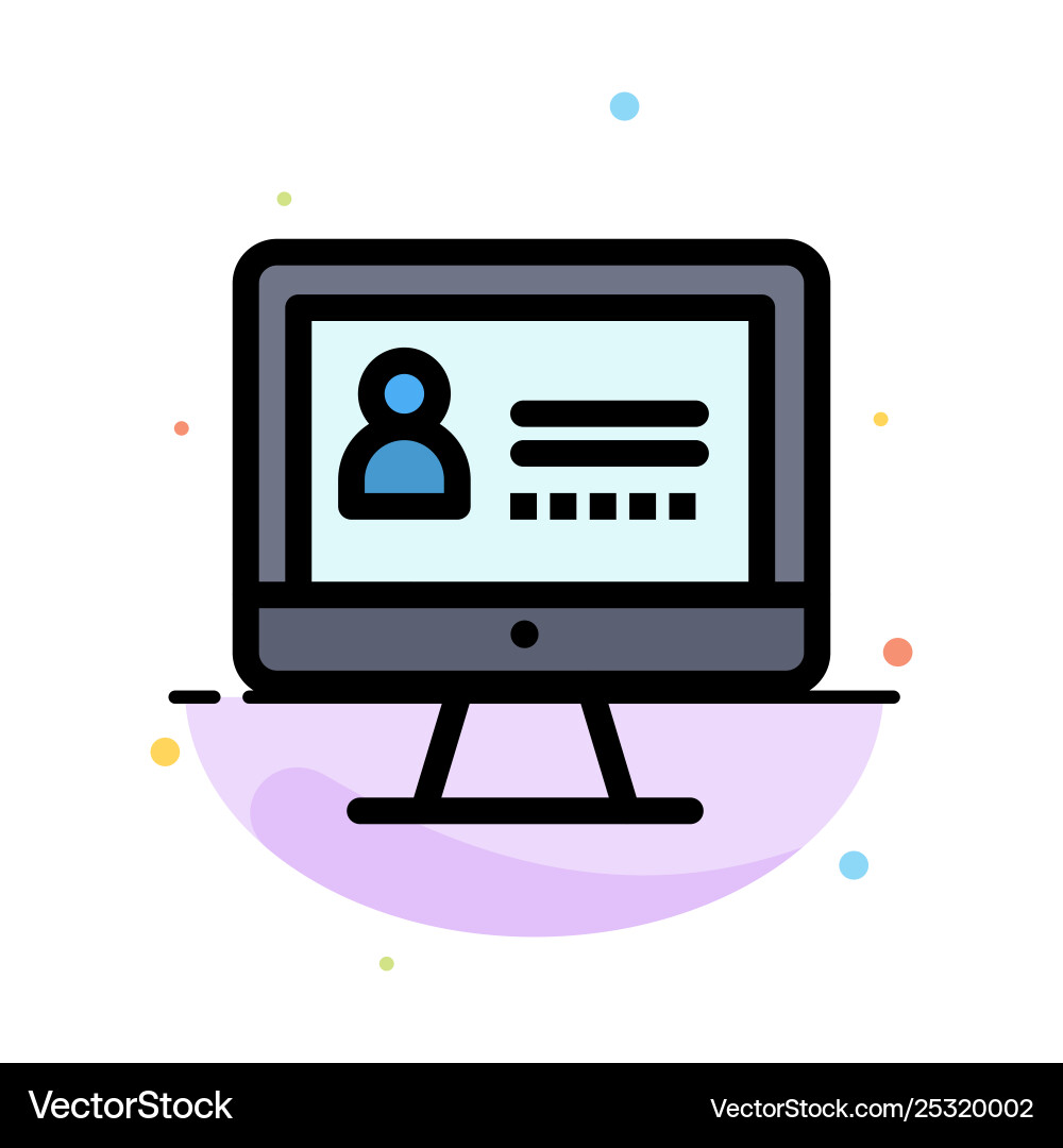 Computer internet security abstract flat color Computer internet security abstract flat color Vector Image