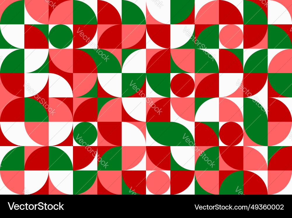 Geometric Scandinavian Christmas Pattern Vector Image