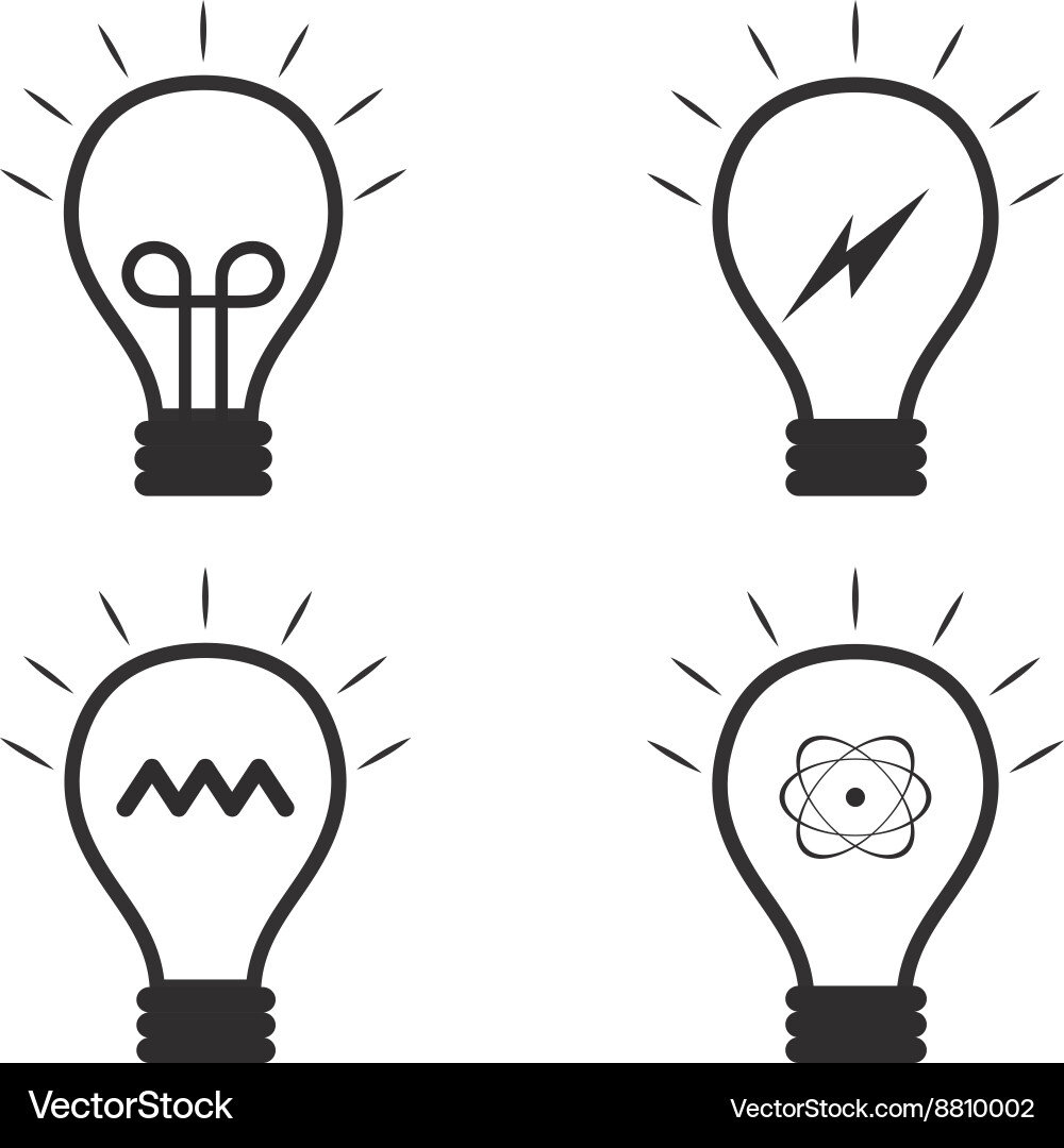 Lightbulb idea Vector Image