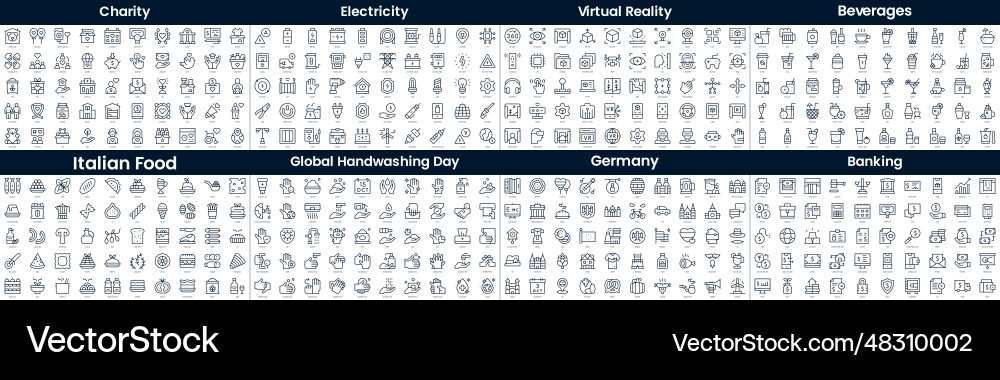 Linear style icons pack in this bundle include Linear style icons pack in this bundle include vector image