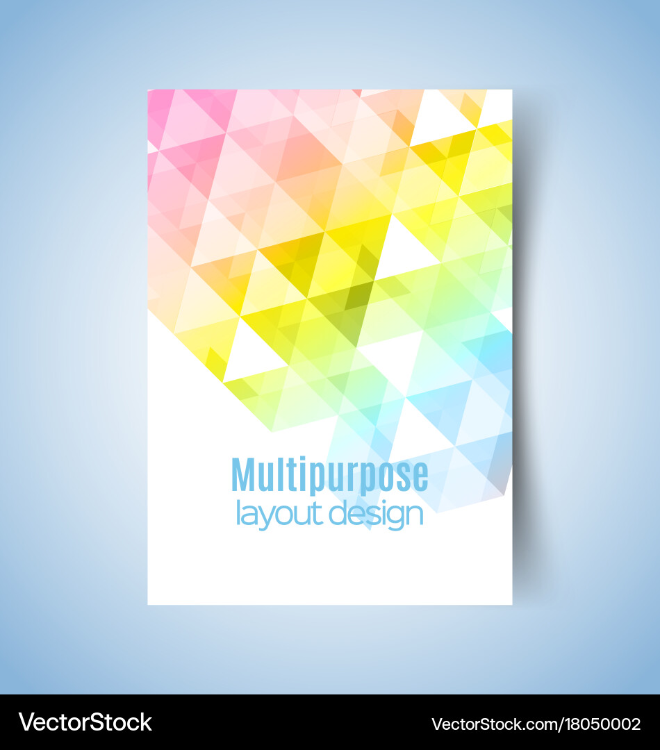 Multipurpose layout design Vector Image