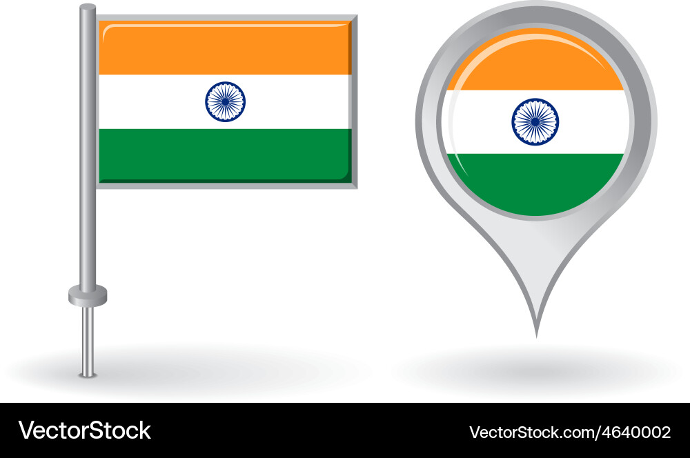 Pin & Map Pointer Icons vector image