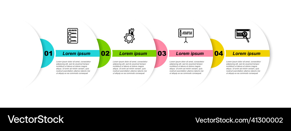 Set line create account screen on mobile wrench Set line create account screen on mobile wrench vector image