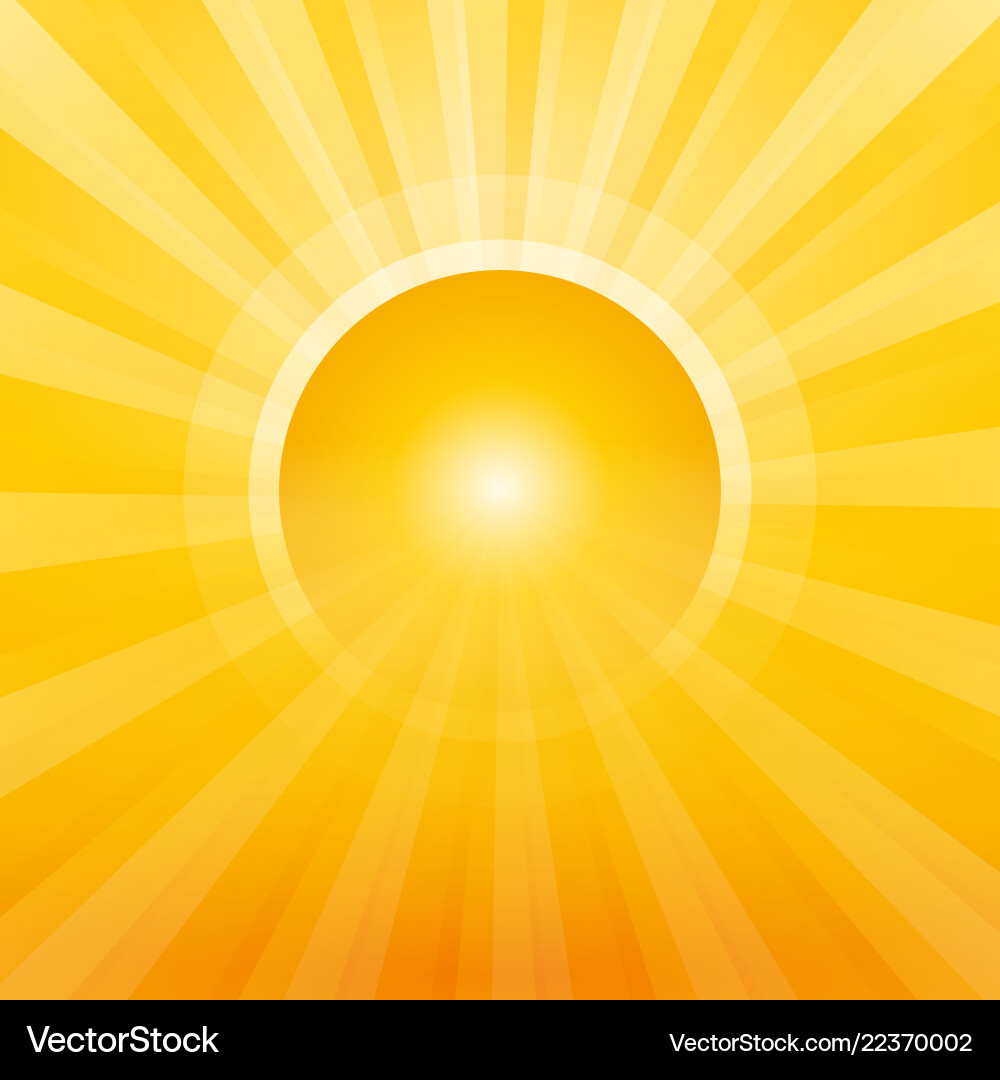 Sun with rays as a gateway Sun with rays as a gateway vector image