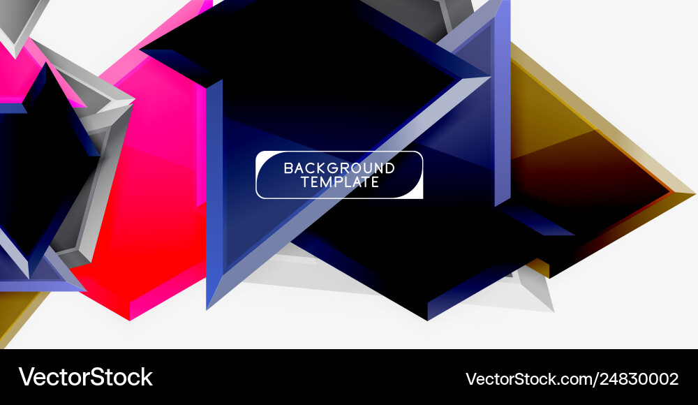 Triangular low poly background design Vector Image