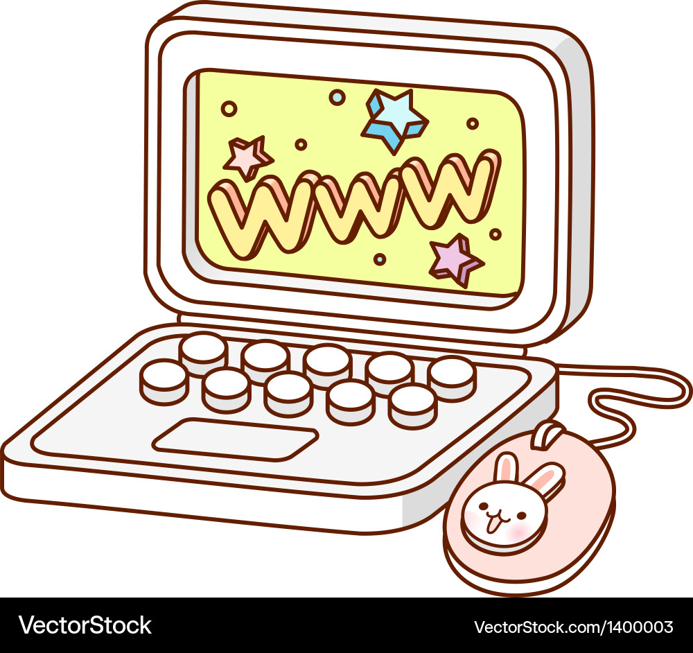 A view of computer vector image