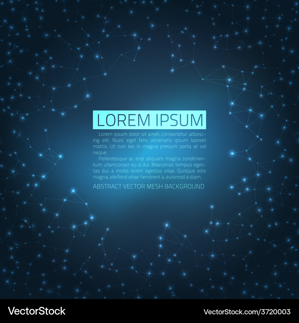 Abstract mesh background futuristic vector image