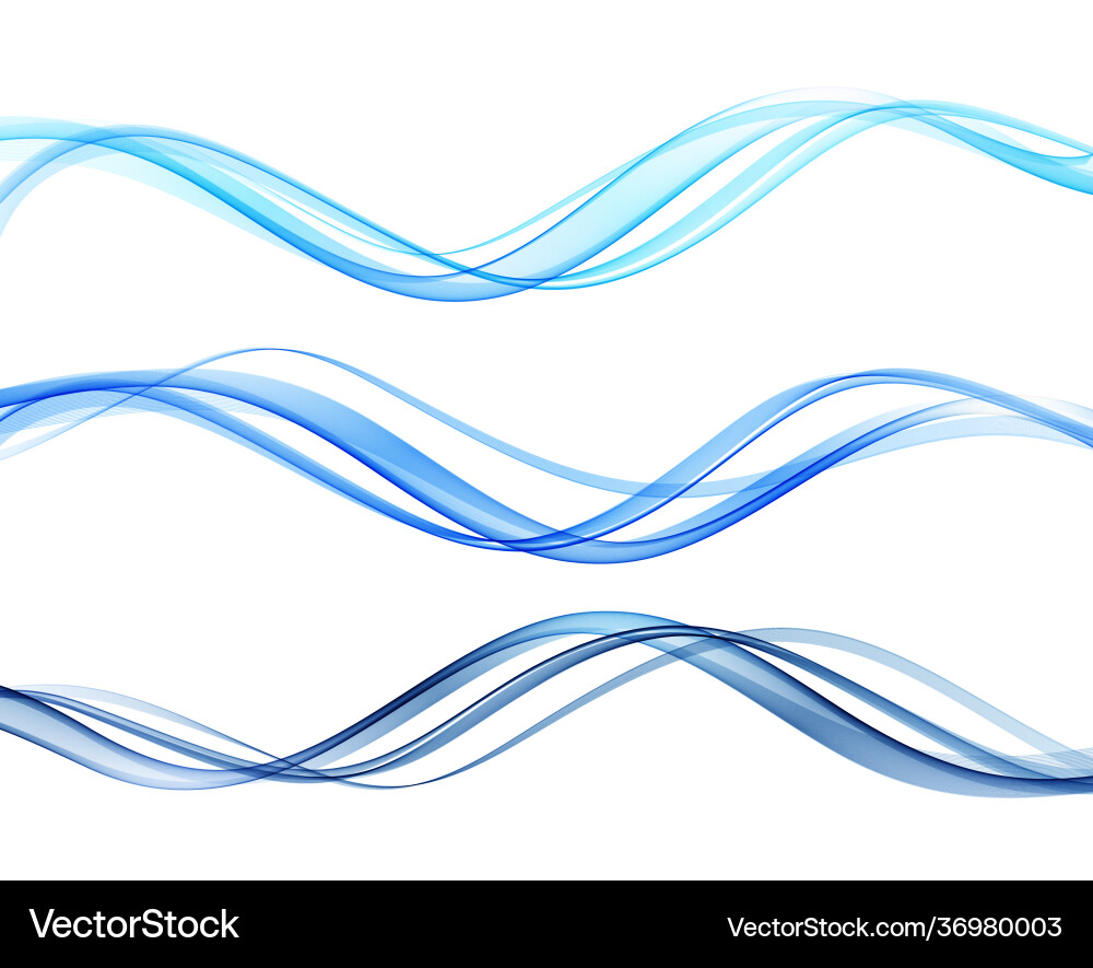 Blue color abstract wave design element Blue color abstract wave design element vector image