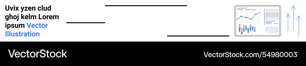 Business analytics dashboard with line and bar Business analytics dashboard with line and bar vector image