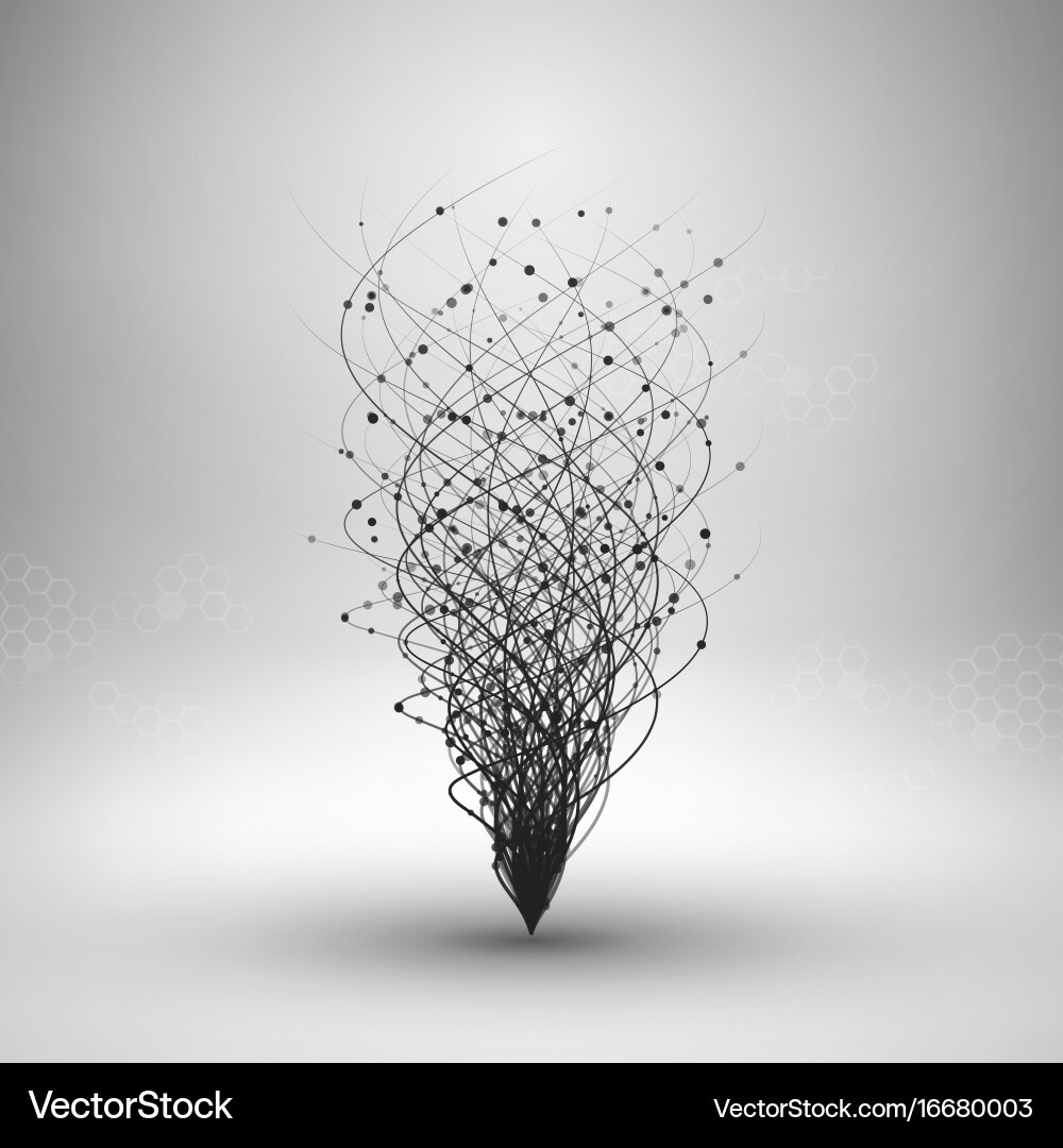 Connected Vortex Swirl vector image