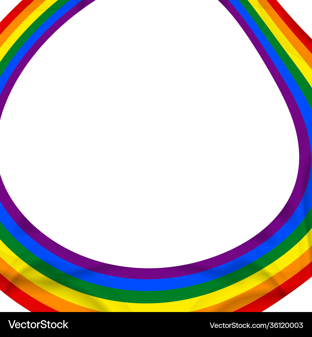 Flag lgbt icon round frame template design Flag lgbt icon round frame template design vector image