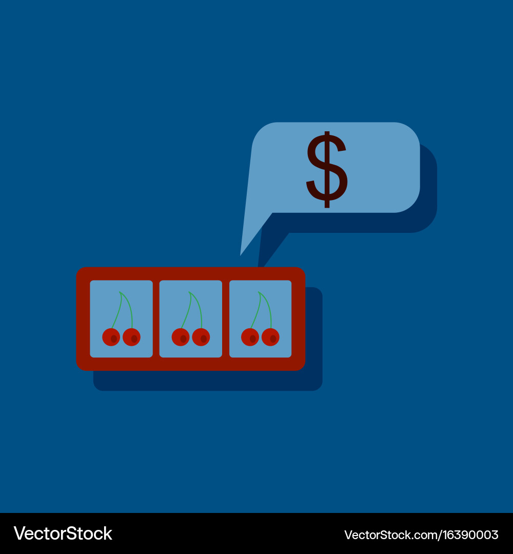 Flat icon design collection three cherries equal vector image