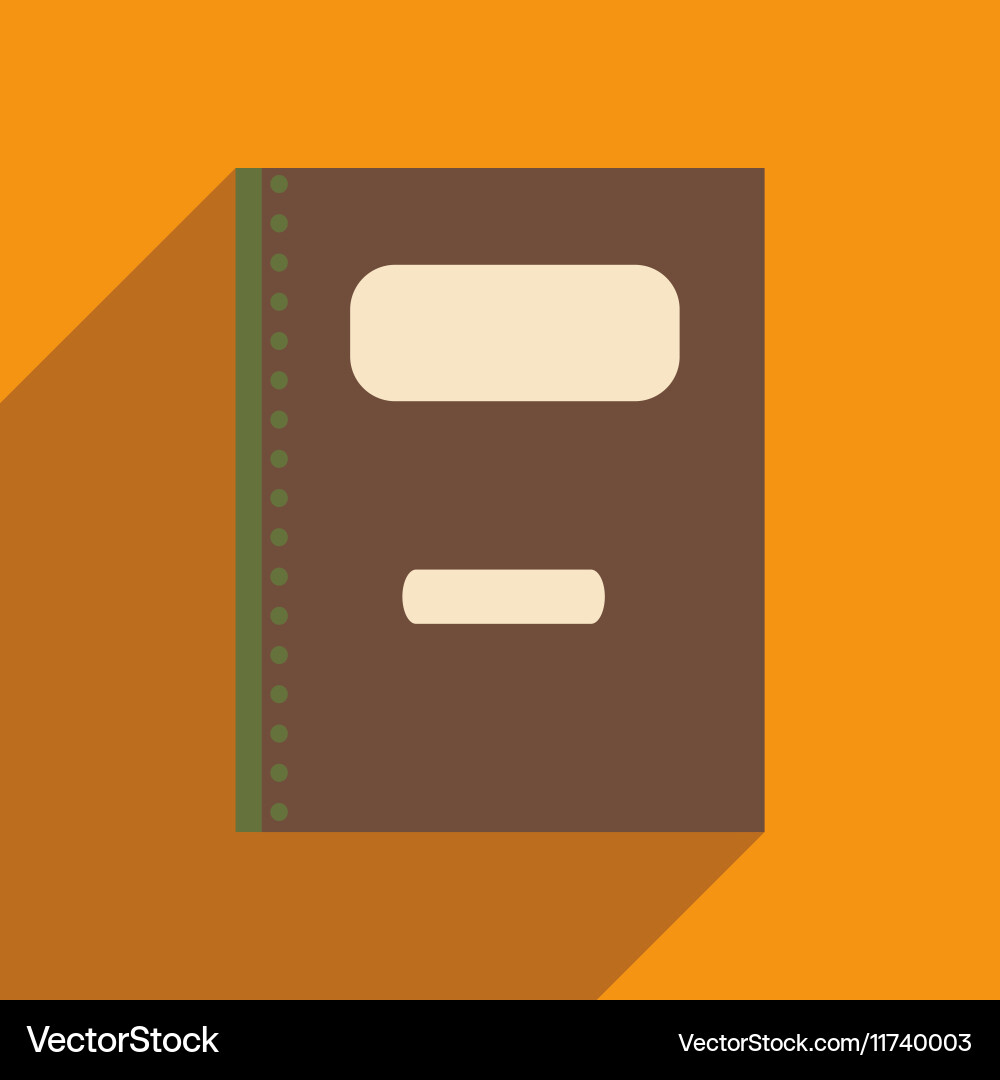 Flat with shadow icon and mobile application vector image