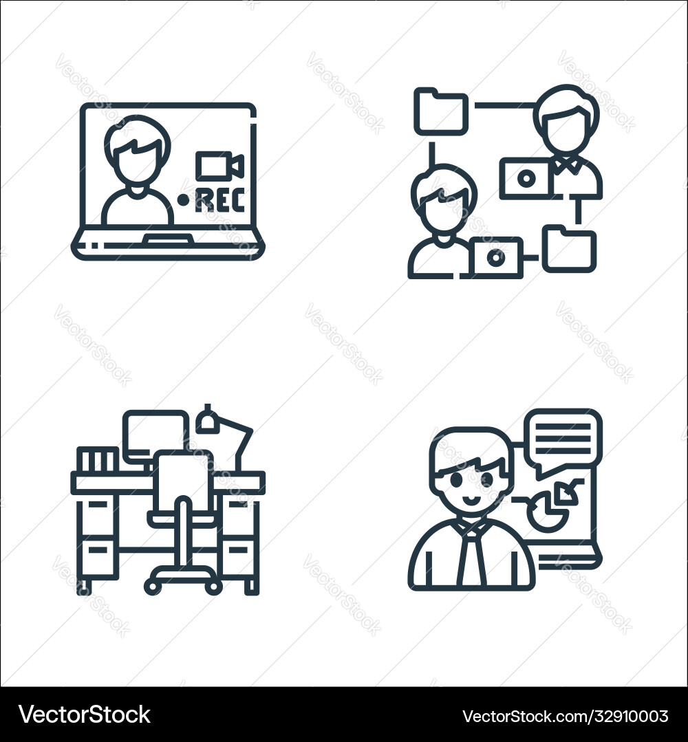 Home line icons linear set quality Home line icons linear set quality vector image