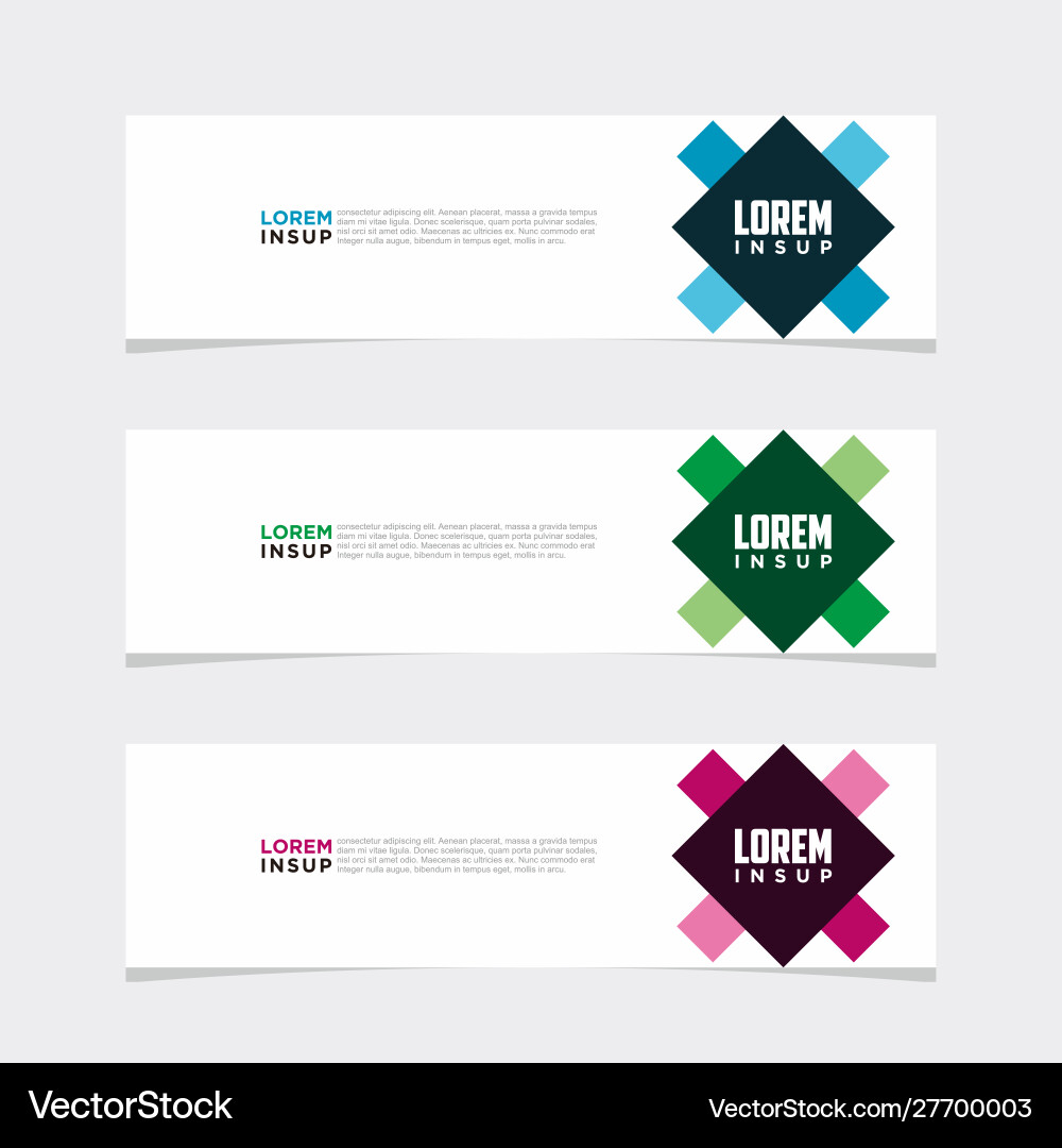 Modern banner web background abstract design Vector Image