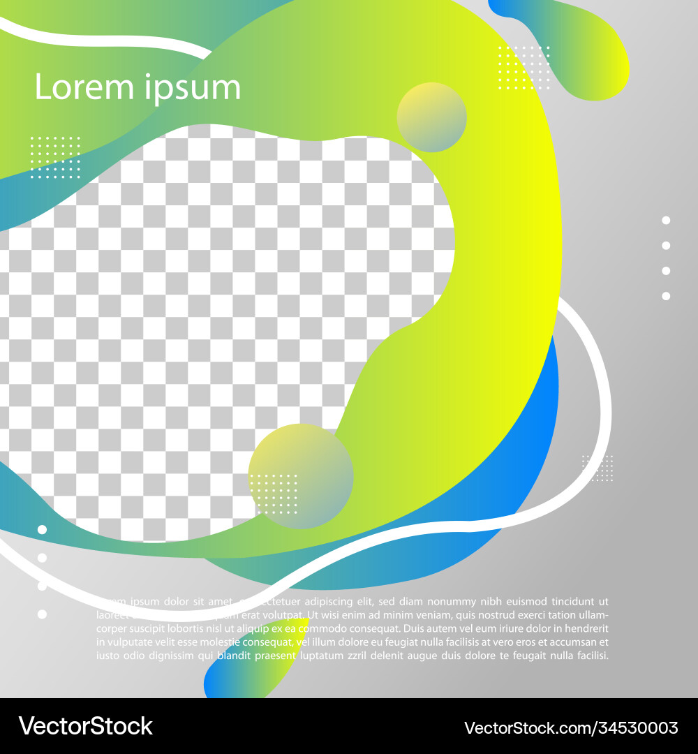 Modern fluid background template Royalty Free Vector Image