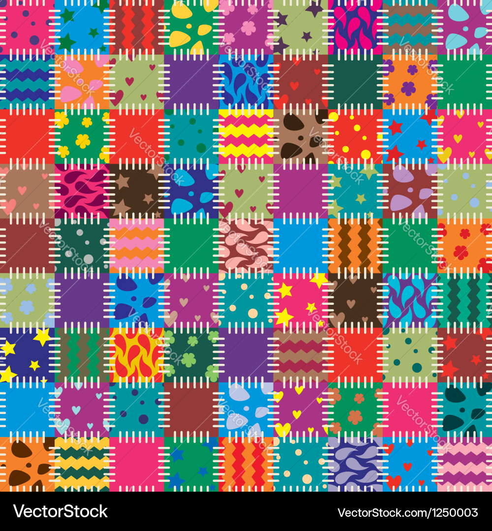 Patchwork background Vector Image