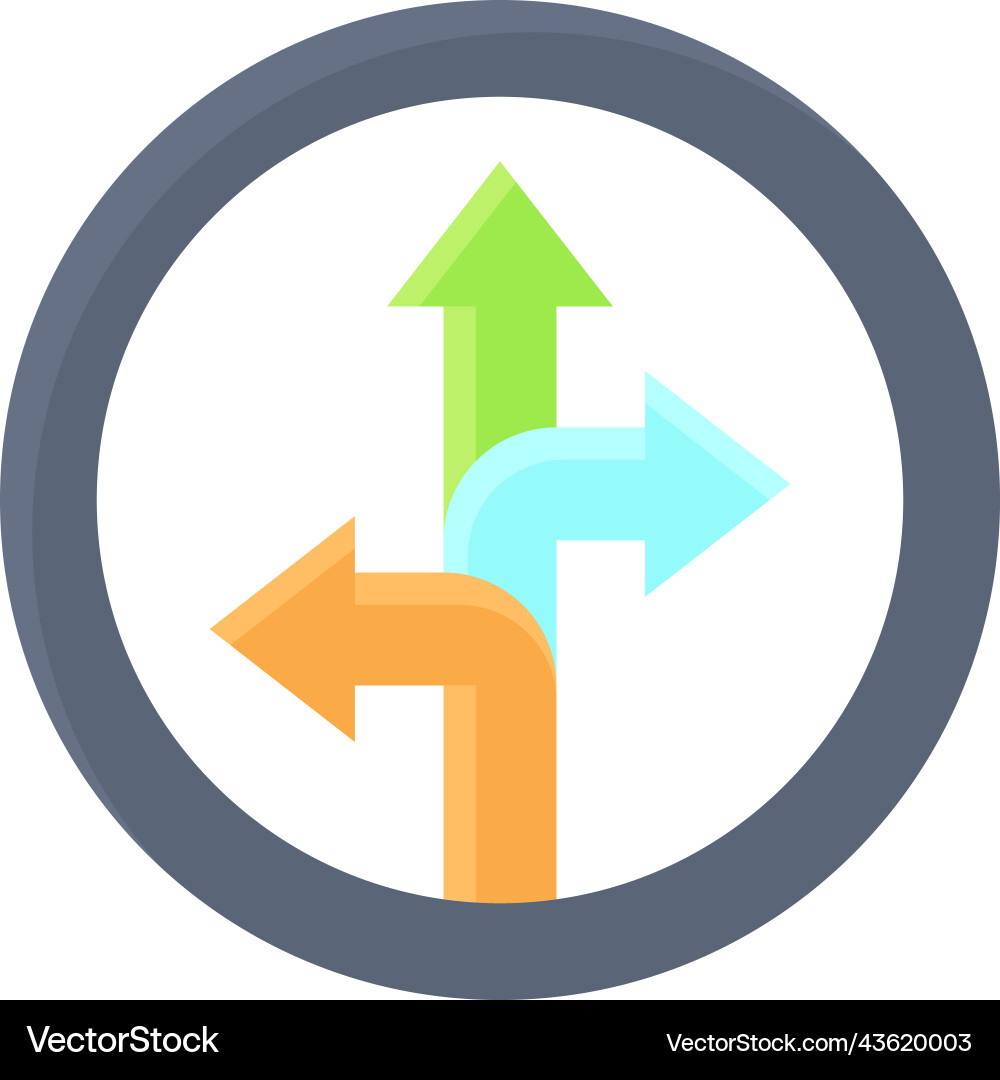 Richtung Pfeil-Icon Standortkarte und Navigation Vektorbild