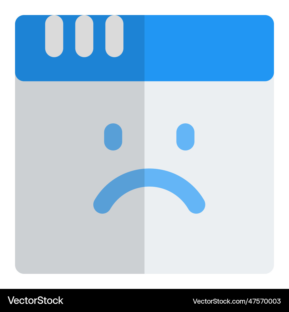 Server down due to software issues vector image