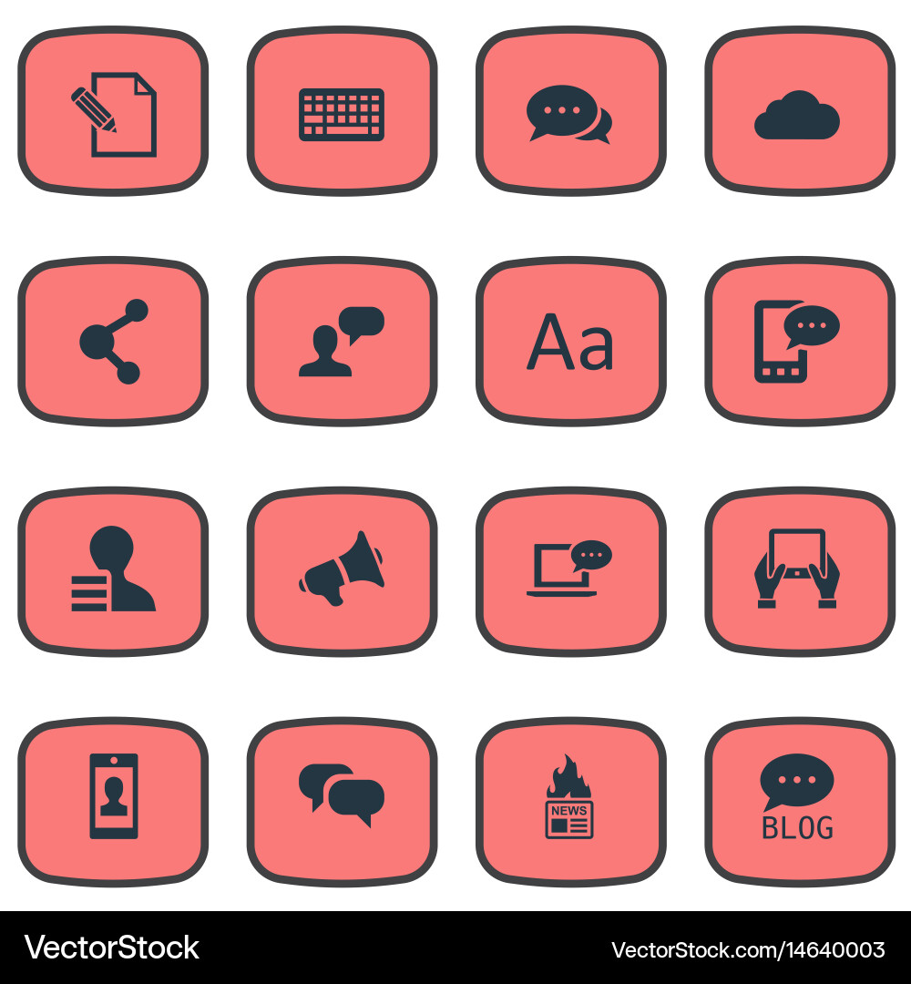 Set of simple user icons Vector Image