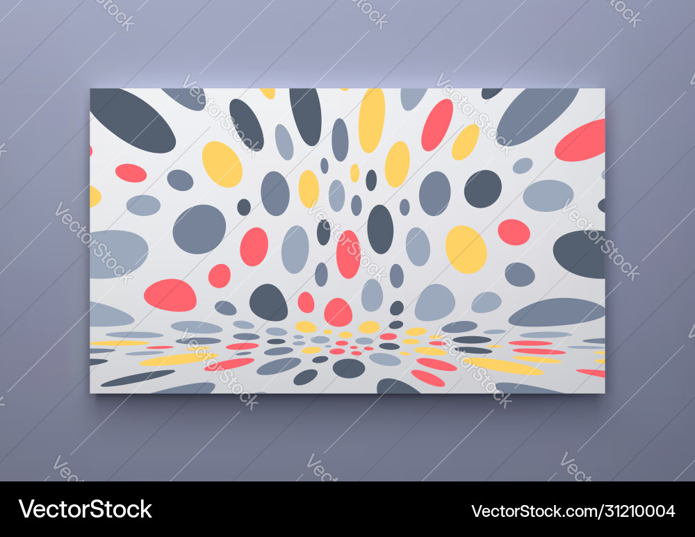 Abstract background color circles chaotic particle Vector Image