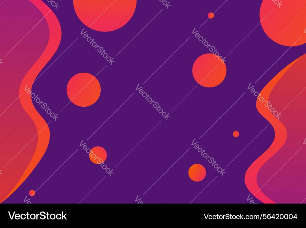 Abstract background wavy shapes circular effect vector image