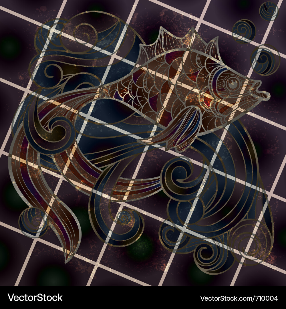 Abstract fish Royalty Free Vector Image - VectorStock