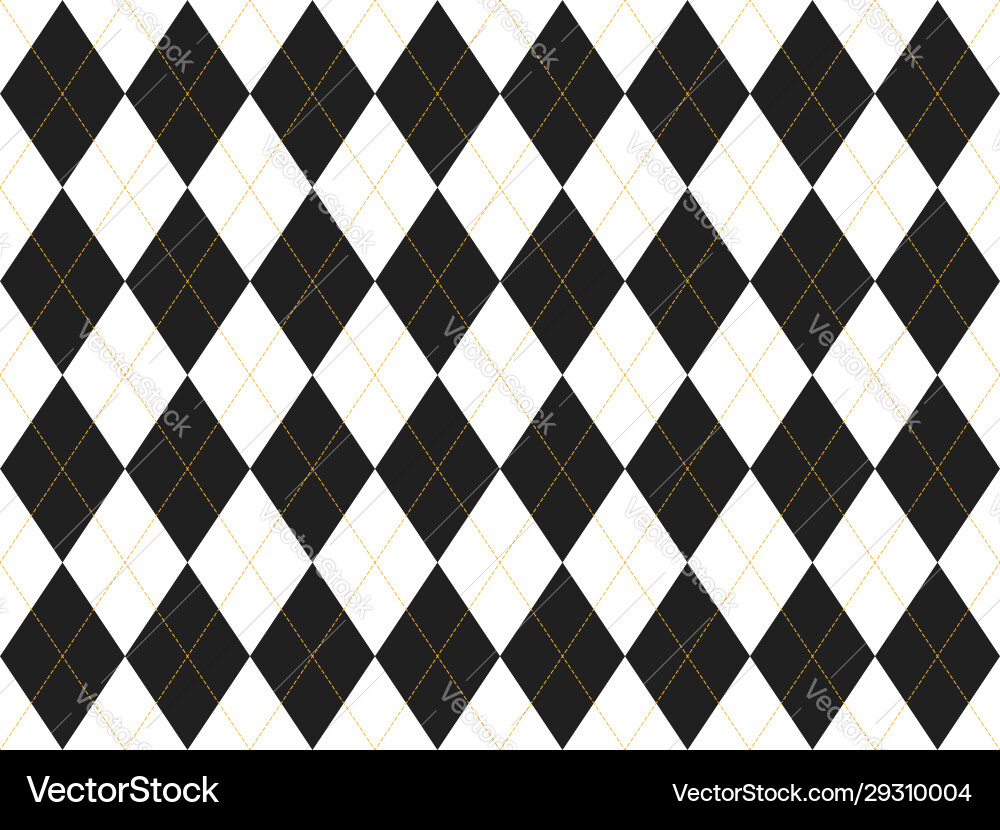 Argyle pattern seamless fabric texture background Vector Image