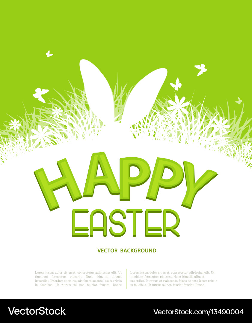 Background for easter template brochure vector image