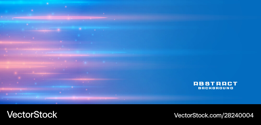 Blue background with light streak and text space Vector Image